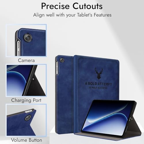 Image of Robustrion Cover for OnePlus Pad Go 2 12.1 inch Cover Case, Deer Cover Case for OnePlus Pad Go 2 Tablet Cover [Auto Sleep Wake Support] - Blue
