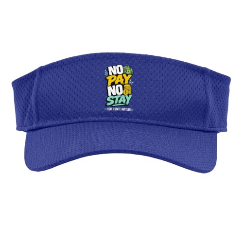 Real Estate Hustler Money Pay Stay Sport Sun Visor, Adult, One Size, Purple