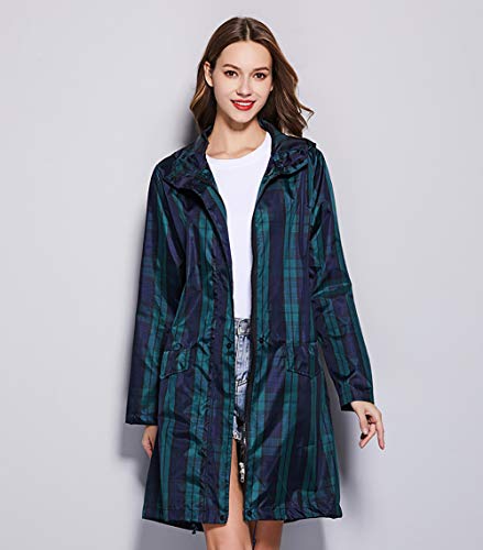 Impermeable reutilizable con capucha estilo rompevientos de moda urbana 2