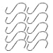 Price comparison product image Sourcingmap Metal S Shaped Kitchen Spoon Pan Pot Hanging Hooks Hangers 10 Pcs