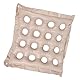 Ejoyous Aufblasbare Sitzkissen, 16 Löcher aufblasbare Druckkissen für Böden Dekubitus, Dekubitus Luft Stuhlkissen Stuhlkissen für Rollstuhl Reisen Outdoor Beige