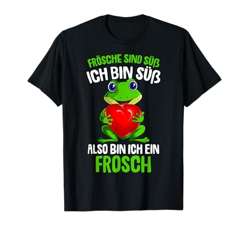 Frösche sind süß Kinder Damen Mädchen Frosch T-Shirt