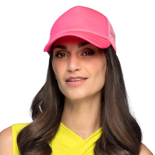 Boland - Casquette fluo pour adulte, casquette années 90, casquette de baseball, festival, carnaval et fête à thème, 01429