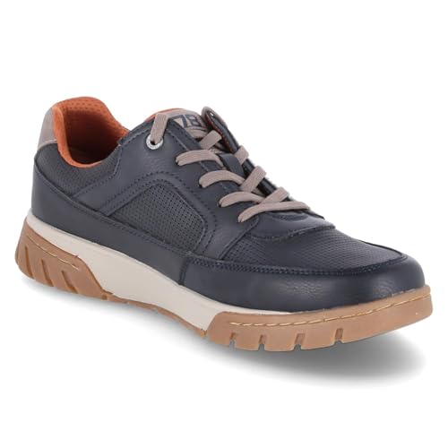 Zapatos Bugatti con cordones para hombre, sofisticación en azul, 45 EU 6