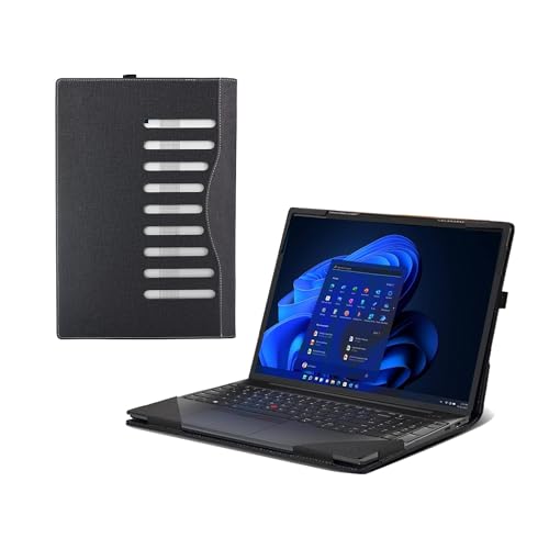Laptop Case 16 inch for Lenovo Yoga 7i Gen 9 (16” Intel) Yoga 7 2-in-1 16AHP9 16IML9 16inch All Inclusive Drop Case PU Leather Inside Pocket Cover (Grey)