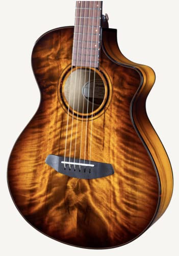 Breedlove Eco Pursuit Exotic S Companion Ce Acoustic-Electric Guitar - Tiger's Eye Myrtlewood #TOP4