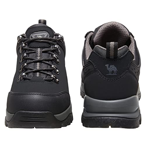 Image of CAMEL CROWN Hiking Shoes Men Trekking Shoe Low Top Outdoor Walking Waterproof Leather Trail Sneakers