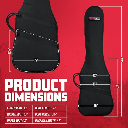 image for Gator Cases Foam Padded Bass Guitar Gig Bag, Fits Jazz and Precision S