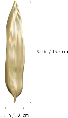 Miniatura 4 de jojofuny Soporte para palillos en forma de hoja, soporte de acero inoxidable para colocar en la mesa y utensilios de comedor para decoración