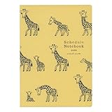 2026年 手帳 9月始まり A5 月間ブロック見開き アニマルパレード【キリン】 DN-2602