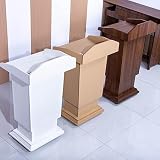 Podium Stand, Podiums On Wheels, Church Pulpit with Storage And Wheels, Lecterns & Podiums, Wooden Podium for Churches Seminars Schools(White,70 * 50 * 100cm)