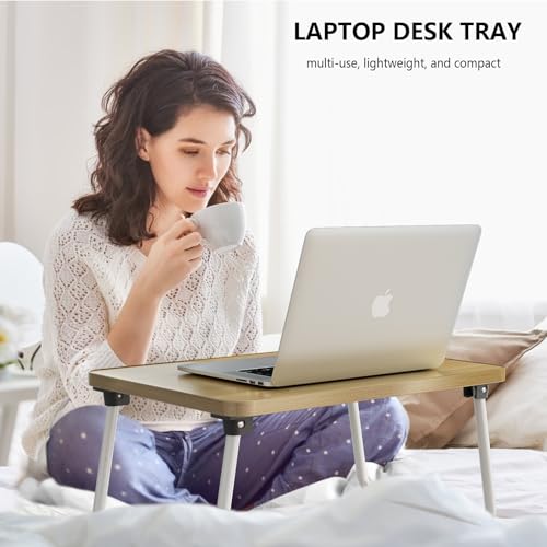 Image of Foldable Lap Desk, Laptop Stand Bed Table Tray for Couch