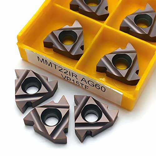 Carbide Insert External Turning Tool Thread Turning Tool MMT22ER MMT22IR AG60 Metal Turning Tool Lathe Tool (Size : MMT22IR AG60 15TF)