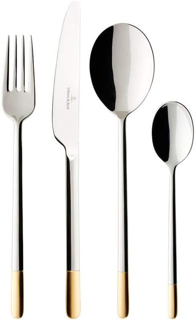 Villeroy & Boch, Ella Service, Cutlery Set 24 Pieces for 6 People, Dishwasher Safe, Rustproof, Knife, Fork, Spoon