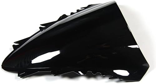 Miniatura 3 de FLPRO - Parabrisas de plástico ABS de doble burbuja compatible con Yamaha 07 08 YZF-R1 2007-2008 (negro)