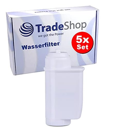 5 x Trade-Shop vattenfilter/filterpatron för Siemens EQ.5 TE501501DE TE501505DE TE502506DE TE515209RW TE515201RW TE502206RW TE501201RW TE506209RW