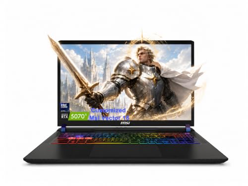 iCarp Customized Laptop Made with MSI Vector 16 Gaming Laptop 16” WUXGA 144Hz Intel Ultra 7 255HX 20-core 16GB/32GB/64GB DDR5 512GB/1TB/2TB/4TB GeForce RTX 5070 ti (992 AI Tops) Backlit Win11