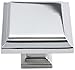 Atlas Homewares 289-CH Sutton Place Collection 1.25-Inch Square Knob, Polished Chrome