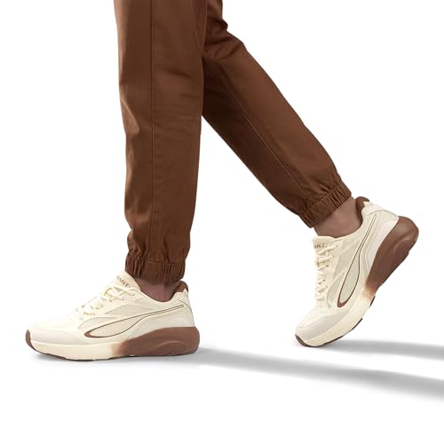 Image of Neeman's Urban Strive Sneakers for Men | Lightweight Breathable Mesh Casual Shoes with Dual Foam Cushioning & High Traction Sole | Lace Up Walking Shoes