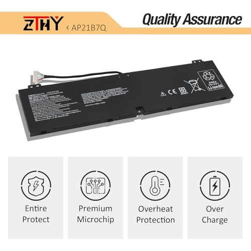 Image of AP21B7Q Battery Replacement for Acer Predator TRITON 300 SE PT314-51S PT314-52S Predator Helios Neo 14 PHN14-51 16 PTN16-51 AN14-41 Swift X SFX16-61G SFX14-71G Predator Triton 14 PT14-51 15.48V 76Wh