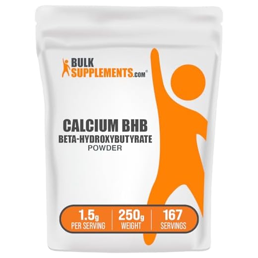 BulkSupplements.com Calcium BHB Powder - Beta Hydroxybutyrate Powder - Keto Supplements - BHB Exogenous Ketones Powder - BHB Salts Powder - Keto BHB Supplement (250 Grams - 8.8 oz)