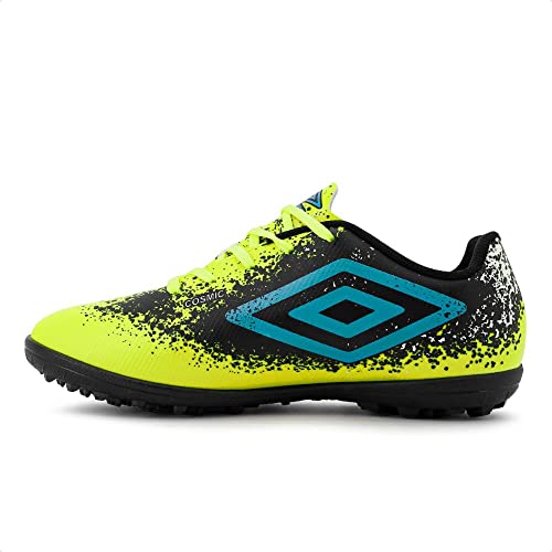 Chuteira Society Umbro Cosmic Jr Limao/Azul/Preto 35