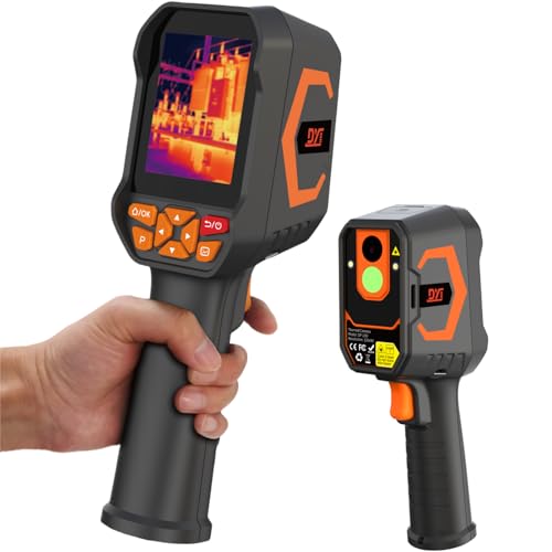 XUMIUZIY Caméra Thermique, 180x240 Super Résolution Caméra D'imagerie Thermique Portative, Durée de Vie de la Batterie de 8 Heures, -4 ℉ à 1022 ℉ Range Temporaire, Imageur Infrarouge 25Hz