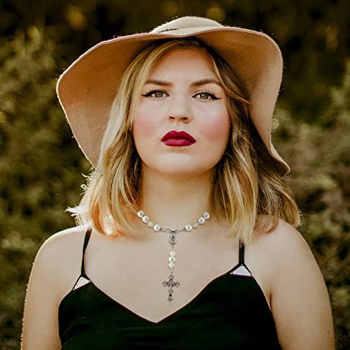 Rosario tibetano con cruz para joyería y manualidades