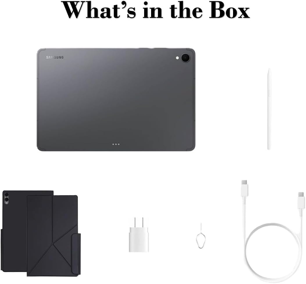 Samsung Galaxy Tab S11 128GB (US Version, Wi-Fi Only) Bundle with Magnetic Case, Built-in Pen Slot & 25W Fast Charger & Screen Protector