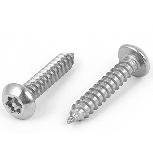 Tornillo autorroscante 4.8x25mm cabeza Torx redonda 2 pzas miniatura 1