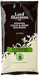 Lord Sheraton Leather Eco Wipes – 100% Biodegradable, Clean & Shine, Nourishes & Protects – Quick, Easy & Effective Leather Care for Furniture, Car Seats, Bags & Shoes