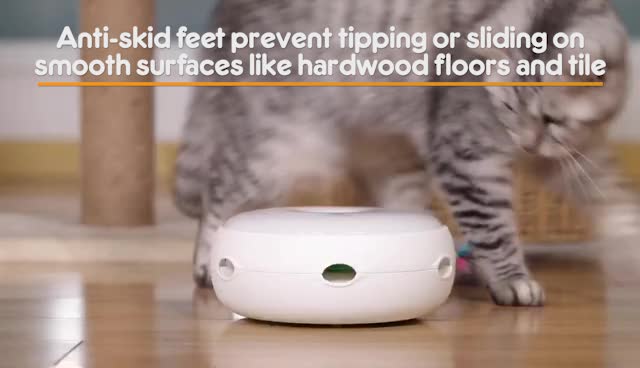 Jouet Interactif Intelligent Pour Chat Avec LED Colorée Et Balle Rotative Automatique Rechargeable Par Usb 85598658