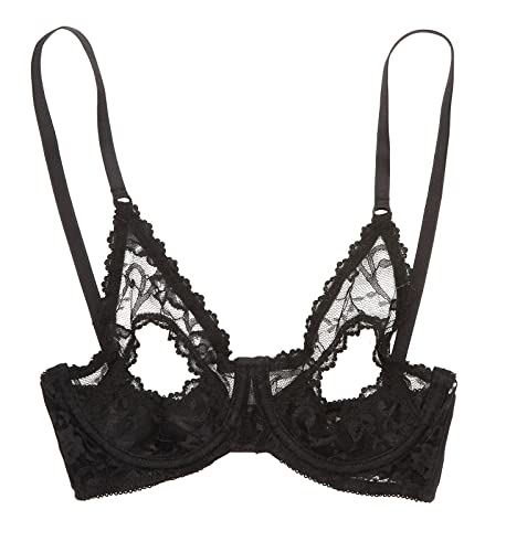 Shirley of Hollywood Women's 369 Lace Underwire Open Tip Bra