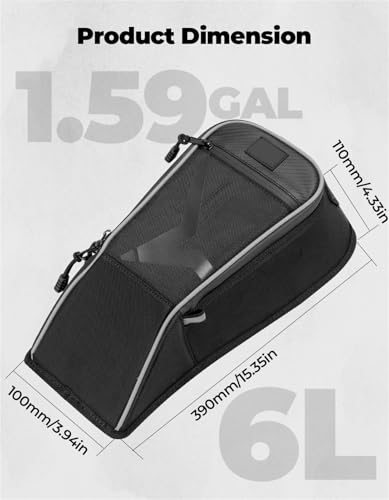 Sac de rangement console centrale UTV noir 6L étanche pour ZForce 800 et 950 Trail - 4