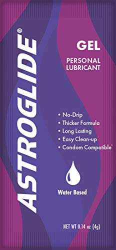 Astroglide Original Real Pleasure Plus Lasts Longer Personal Liquid Lube Lubricant and Moisturizer [Travel Set , Easy to Use] : Size 0.14 Oz. / 4 Ml (Pack of 100)