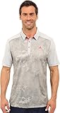 adidas Golf Men's Climacool Geo Print Polo Shirt, Stone, Medium