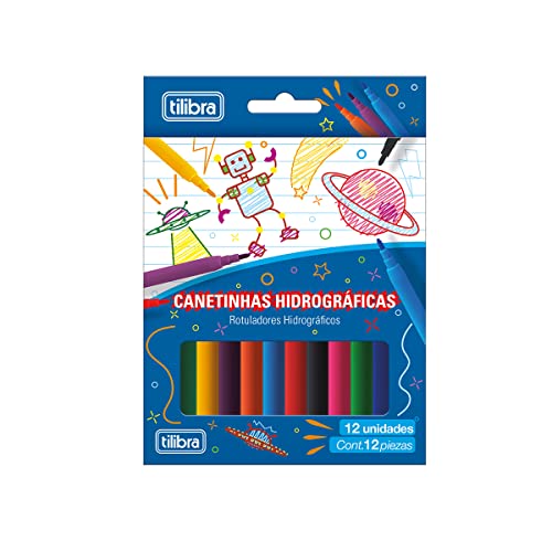 Tilibra - Canetinha Hidrográfica 12 Cores