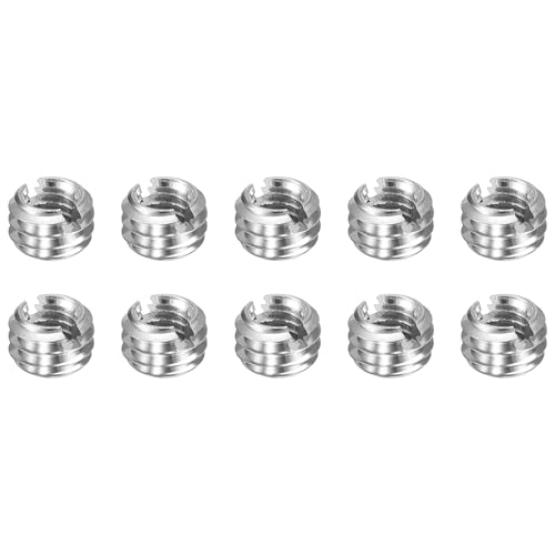 HARFINGTON 10pcs Inserts réparation fil M6 x 1 mâle vers M4 x 0,7 femelle acier inoxydable