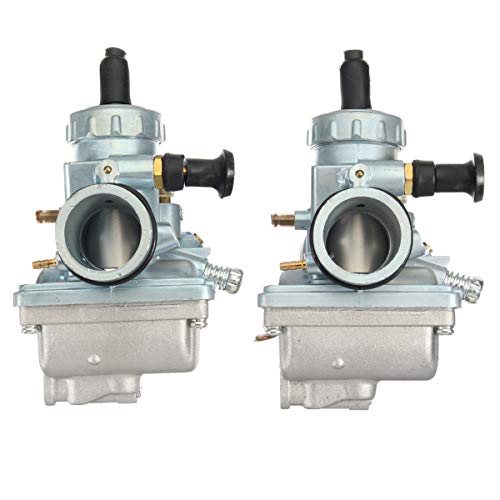 HELEISH 2 unids carburador se ajusta para Yamaha Banshee YFZ350 1987-2006 ATV carbohidratos 29mm plata Accesorios de motos