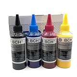 BCH Premium DTF Ink 400ml for Inkjet Printer Direct to Film Heat Transfer Printing - 400 ml Total (KCMY no White) for Epson Desktop, DX5, DX7 printheads.