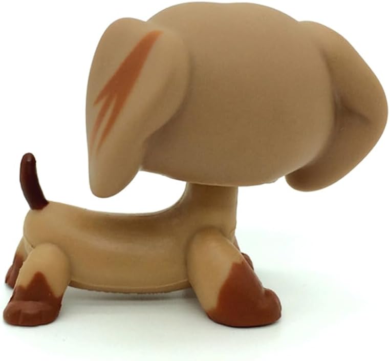Rare Mini Pet Toys #518 Puppy Dog Dachshund Brown Animal Figure