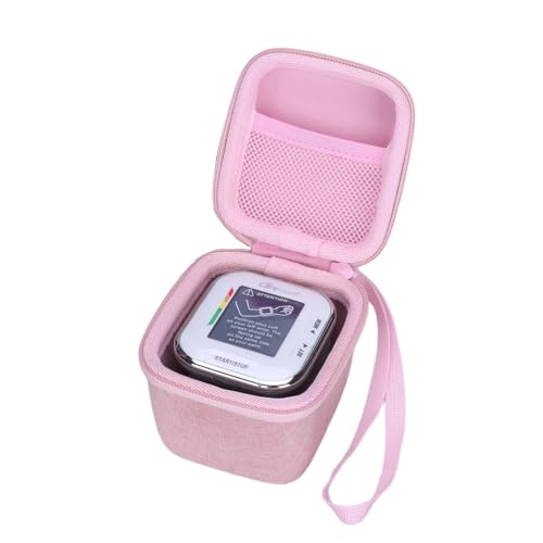 Image of XANAD Hard Case for Oklar /MMIZOO /Medline /IPROVEN Wrist Blood Pressure Cuff Monitor Within Size 4'' x 3'' x 3'',Pink