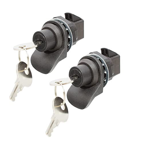 X-Haibei 2 Pack Push Button Latch Lock Keylocking Glove Box Latch Keys Alike Push-to-Close Locks for Automotive Marine Construction Tool Box Replacement - Thumbnail 3