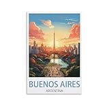 Buenos Aires Argentinien-Vintage-Reiseposter 