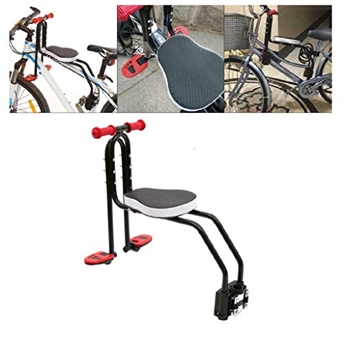 Child Bike Seat, Portable, Foldable & Ultralight Kids' Front Mounted Bicycle Carrier Seat