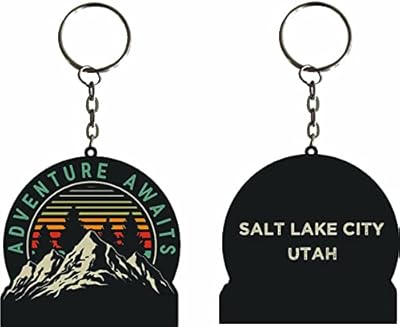 R and R Imports Salt Lake City Utah Souvenir adventure awaits Metal Keychain