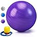 Palla Fitness Palla da Ginnastica, Larkotech Palla Pilates, Anti-Scoppio, Yoga Fitness Ball, con Pompa Rapida per Pilates Allenamento Yoga e Fitness, Gravidanza, Ufficio, Fitness 65 purple