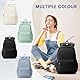 WEPLAN Schultasche Schulrucksack für Mädchen Leichte Schultaschen für Teenager Mädchen Wasserdichter Schulrucksack für College Schule Jungen School Bag Backpack Lässiger Rucksack Damen,Beige