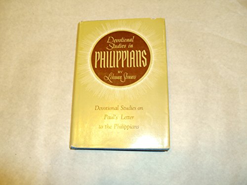 Devotional Studies in Philippians B000KOU3GM Book Cover