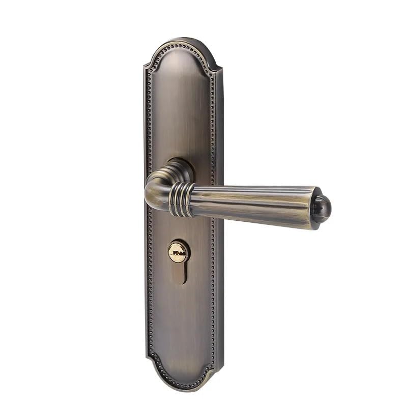 Serrure de porte intérieure silencieuse rétro Blue old pour boiserie